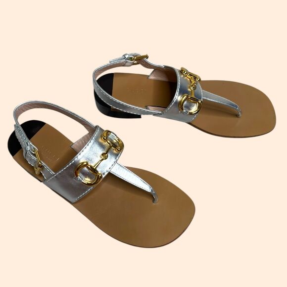 Gucci Horsebit Motif Sandals - Picture 1 of 12